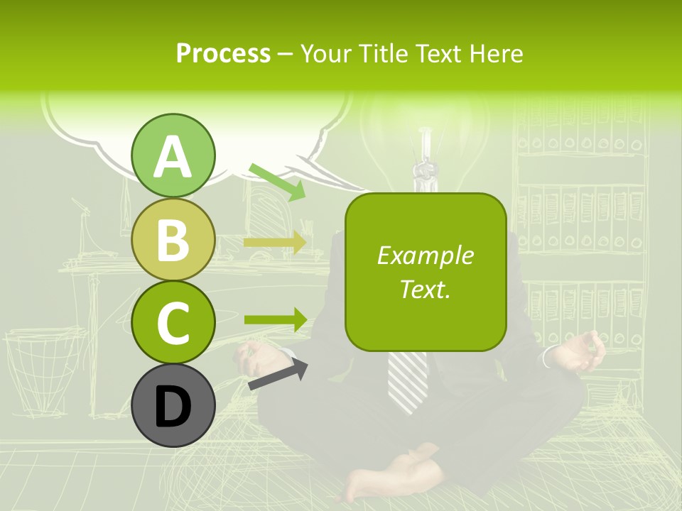 Concept Contemplation Bulb PowerPoint Template