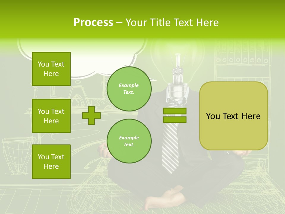 Concept Contemplation Bulb PowerPoint Template