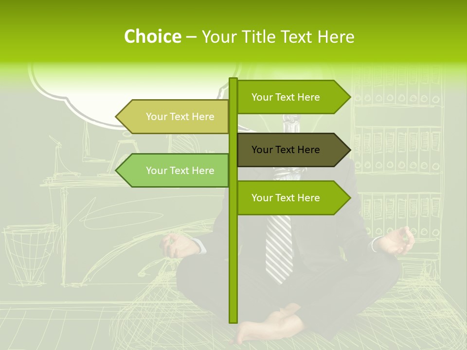 Concept Contemplation Bulb PowerPoint Template