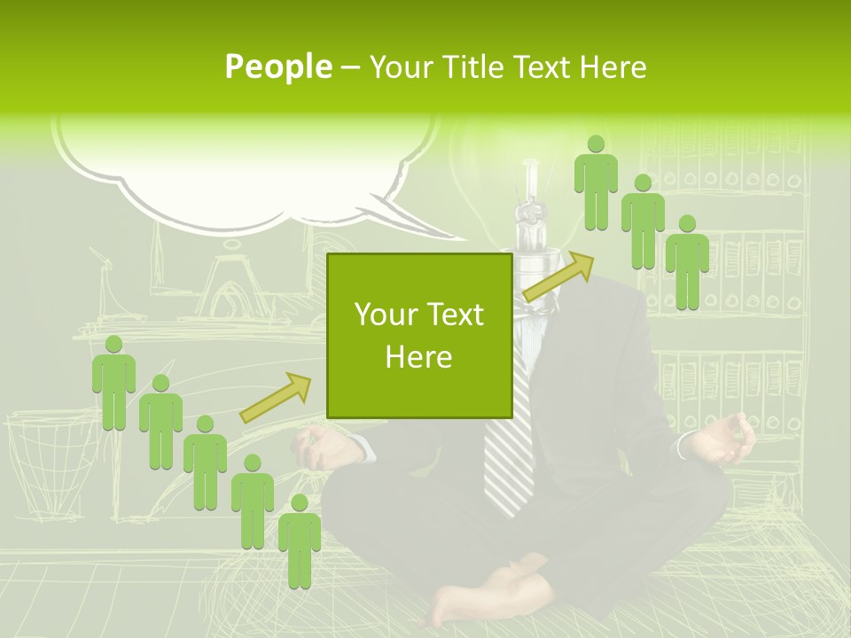 Concept Contemplation Bulb PowerPoint Template