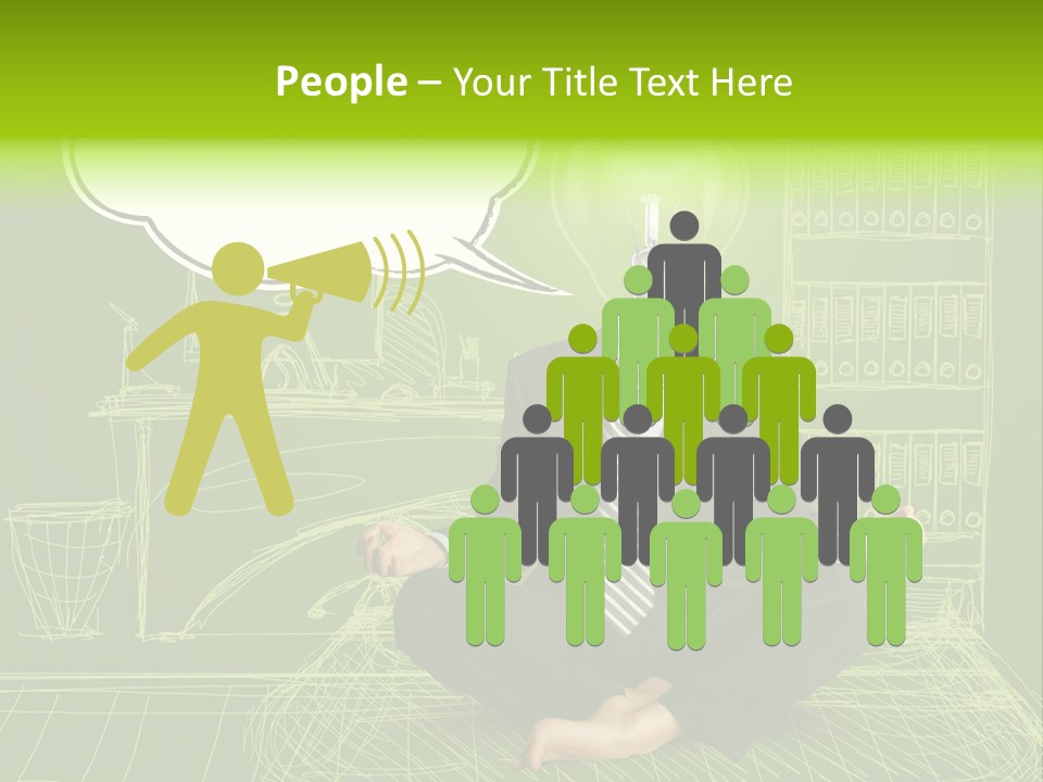 Concept Contemplation Bulb PowerPoint Template