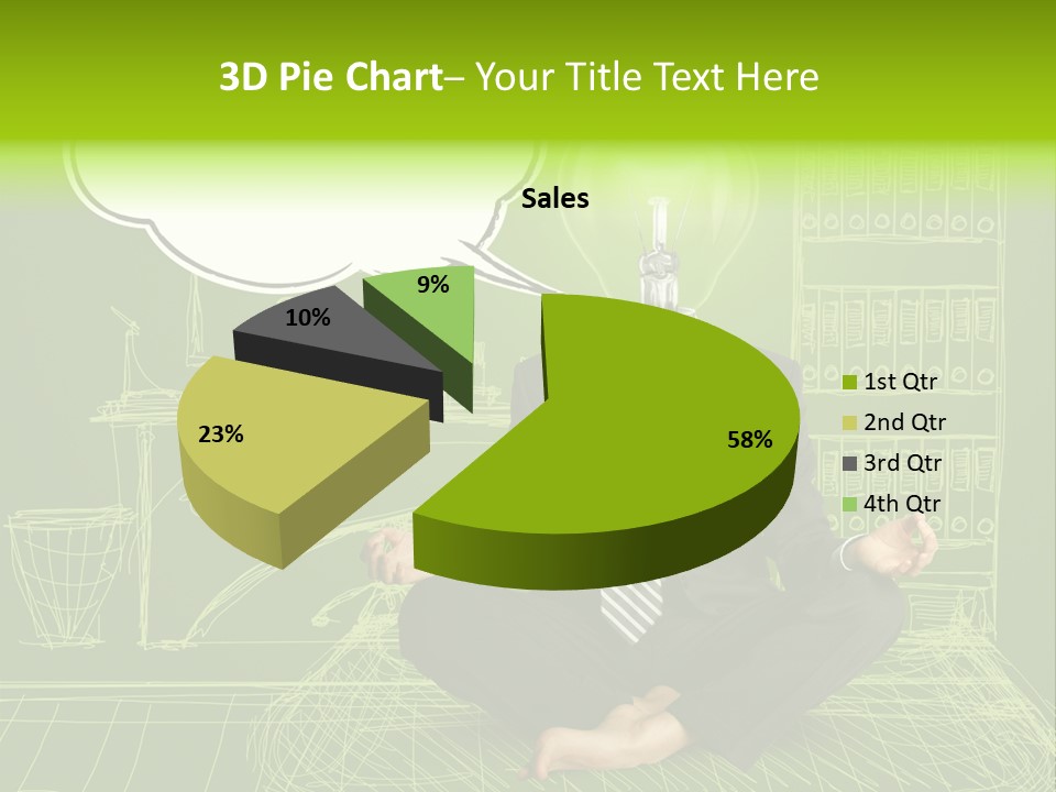 Concept Contemplation Bulb PowerPoint Template