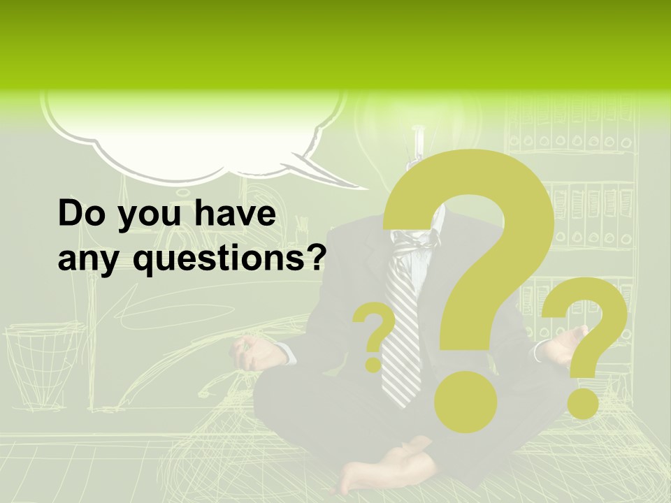 Concept Contemplation Bulb PowerPoint Template