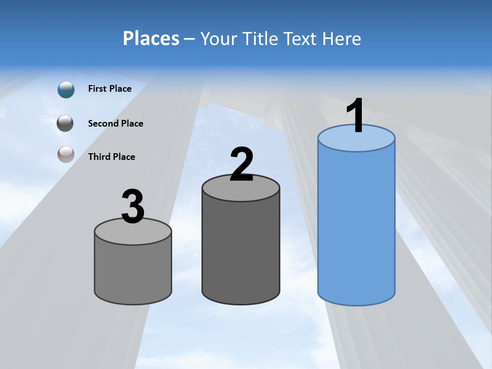 Cloud Building Tall PowerPoint Template
