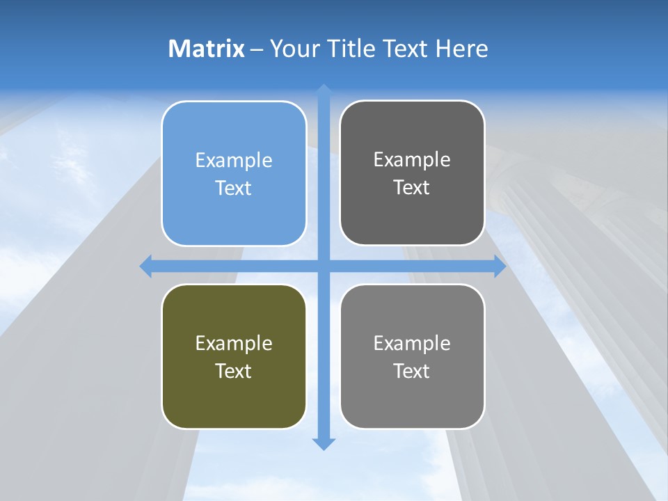 Cloud Building Tall PowerPoint Template