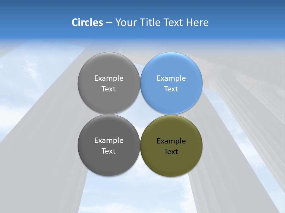 Cloud Building Tall PowerPoint Template