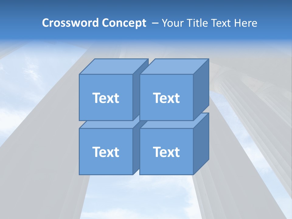 Cloud Building Tall PowerPoint Template