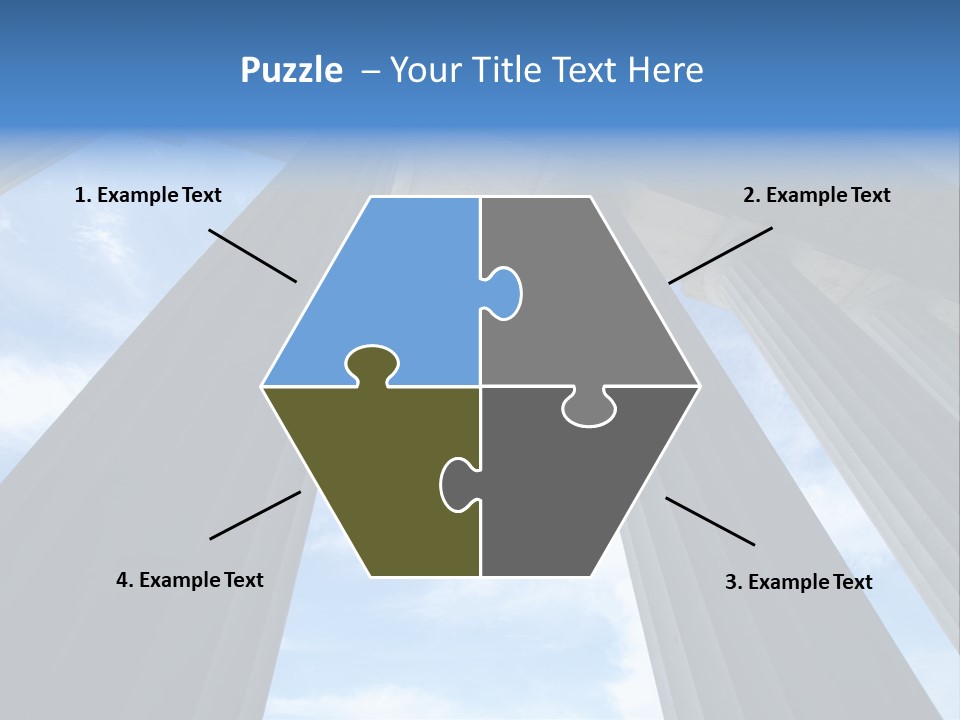 Cloud Building Tall PowerPoint Template