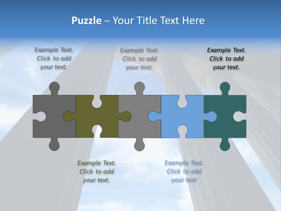 Cloud Building Tall PowerPoint Template