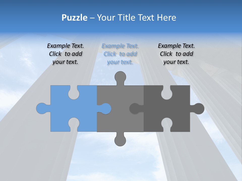 Cloud Building Tall PowerPoint Template