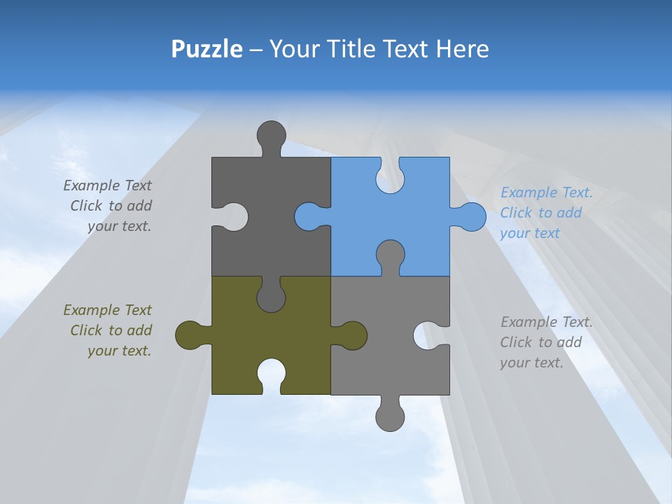 Cloud Building Tall PowerPoint Template