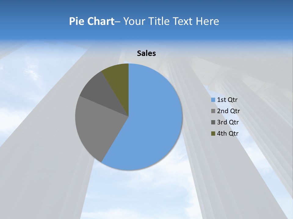 Cloud Building Tall PowerPoint Template