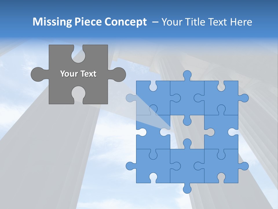 Cloud Building Tall PowerPoint Template