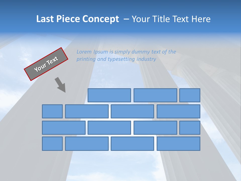 Cloud Building Tall PowerPoint Template