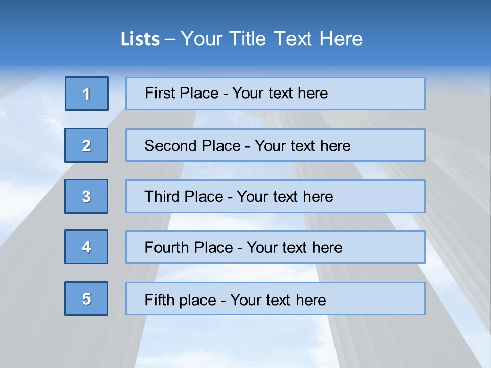 Cloud Building Tall PowerPoint Template
