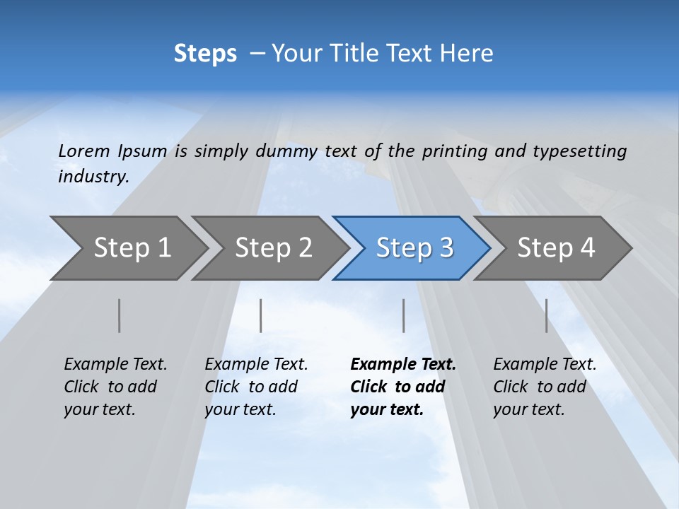 Cloud Building Tall PowerPoint Template