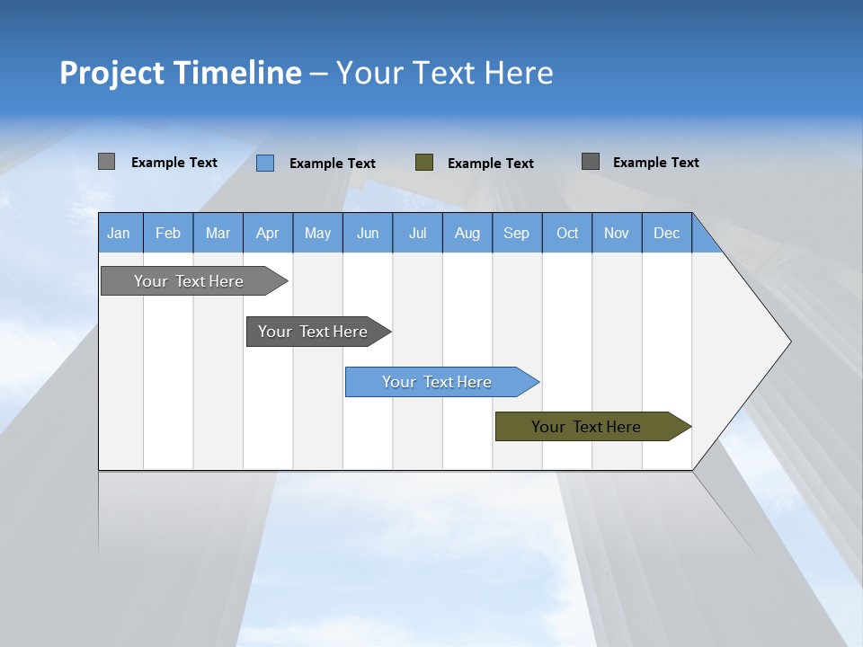 Cloud Building Tall PowerPoint Template