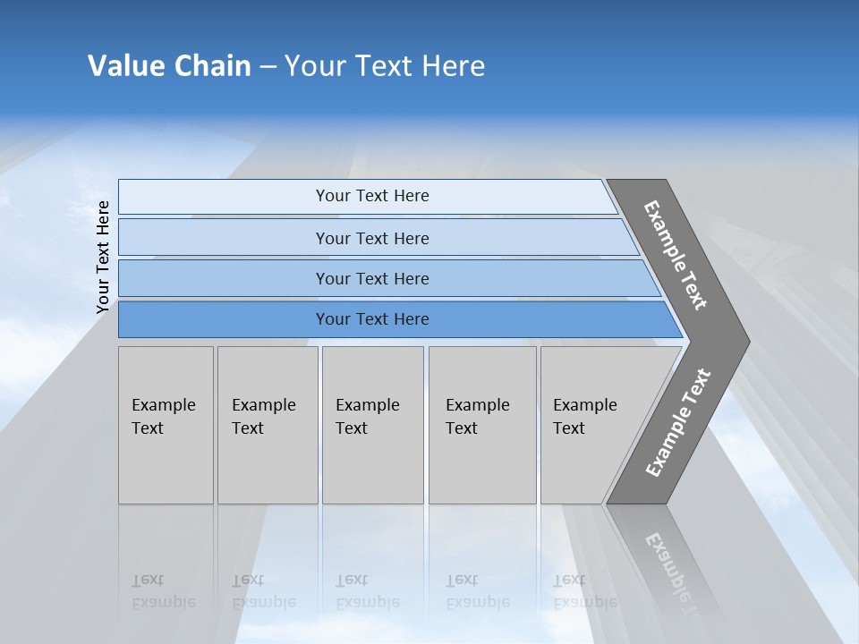 Cloud Building Tall PowerPoint Template