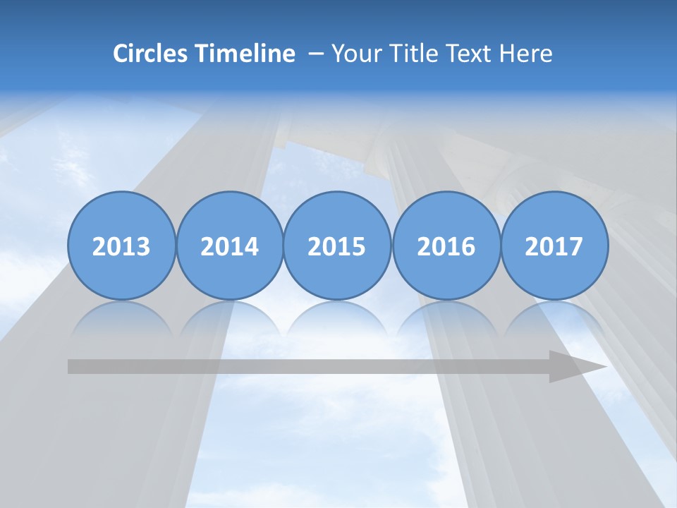 Cloud Building Tall PowerPoint Template