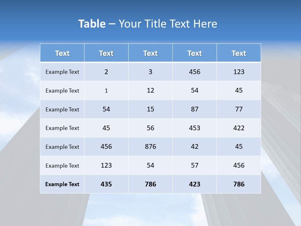 Cloud Building Tall PowerPoint Template