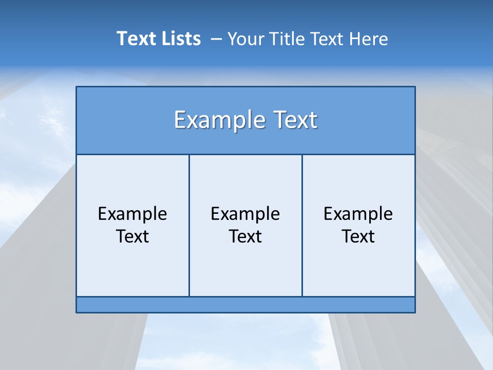 Cloud Building Tall PowerPoint Template