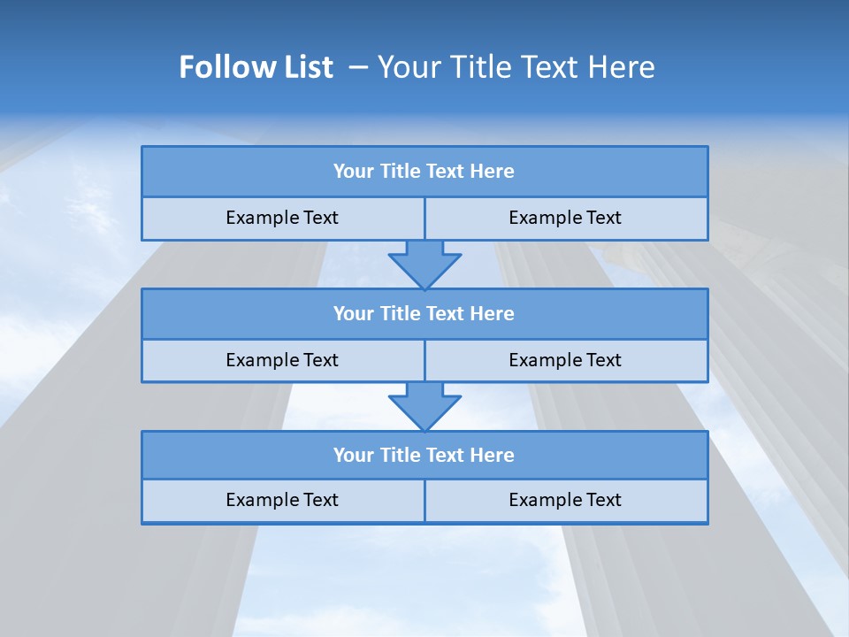 Cloud Building Tall PowerPoint Template