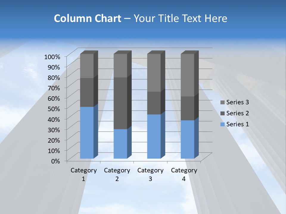 Cloud Building Tall PowerPoint Template