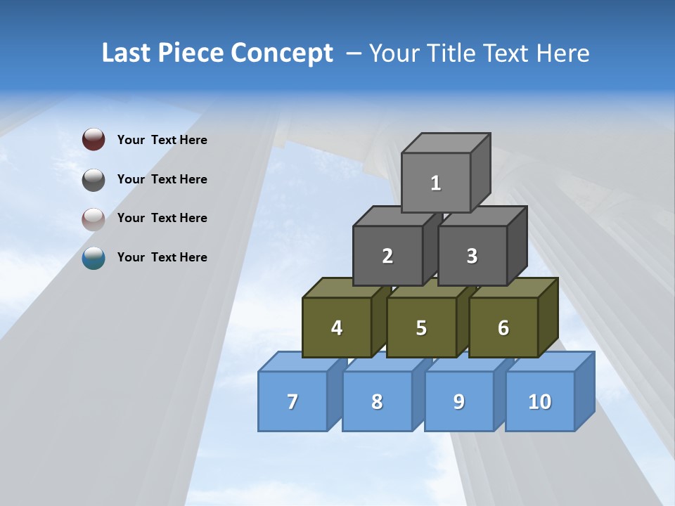 Cloud Building Tall PowerPoint Template