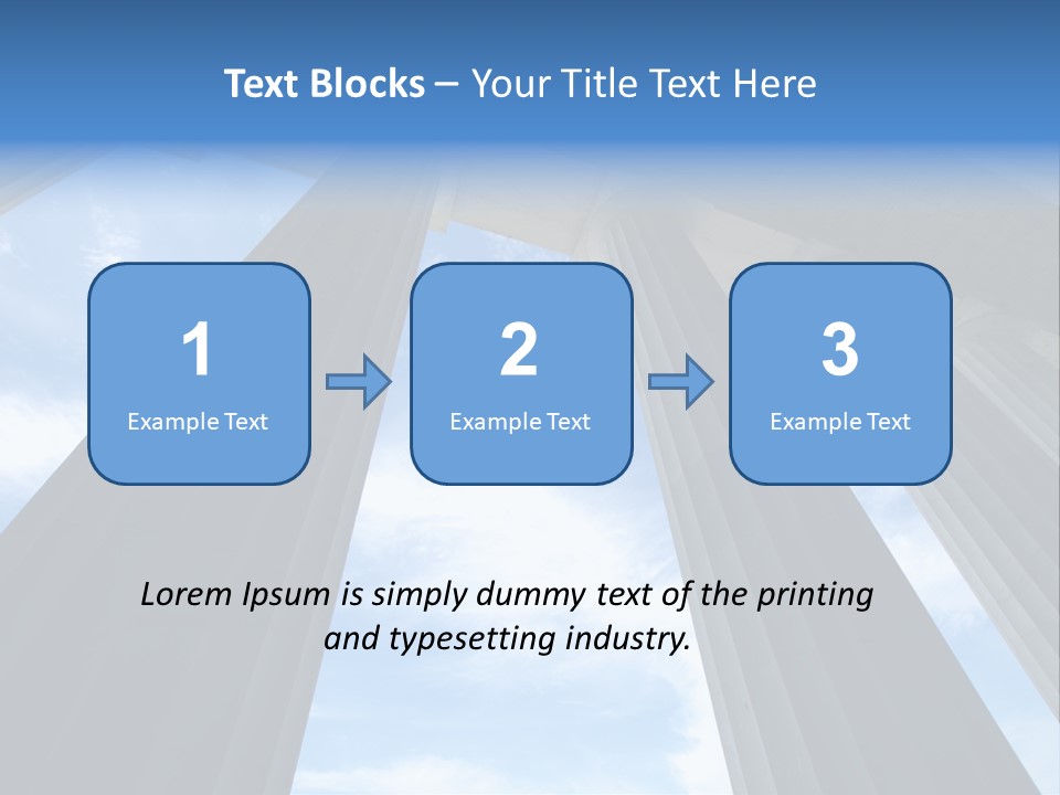 Cloud Building Tall PowerPoint Template