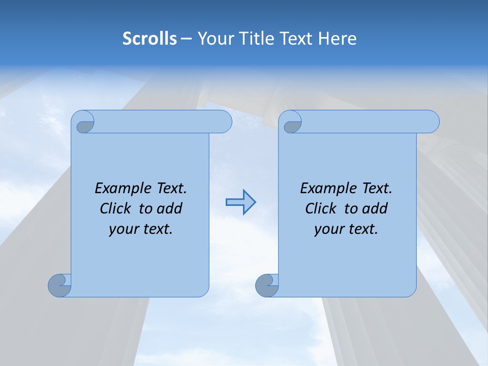 Cloud Building Tall PowerPoint Template