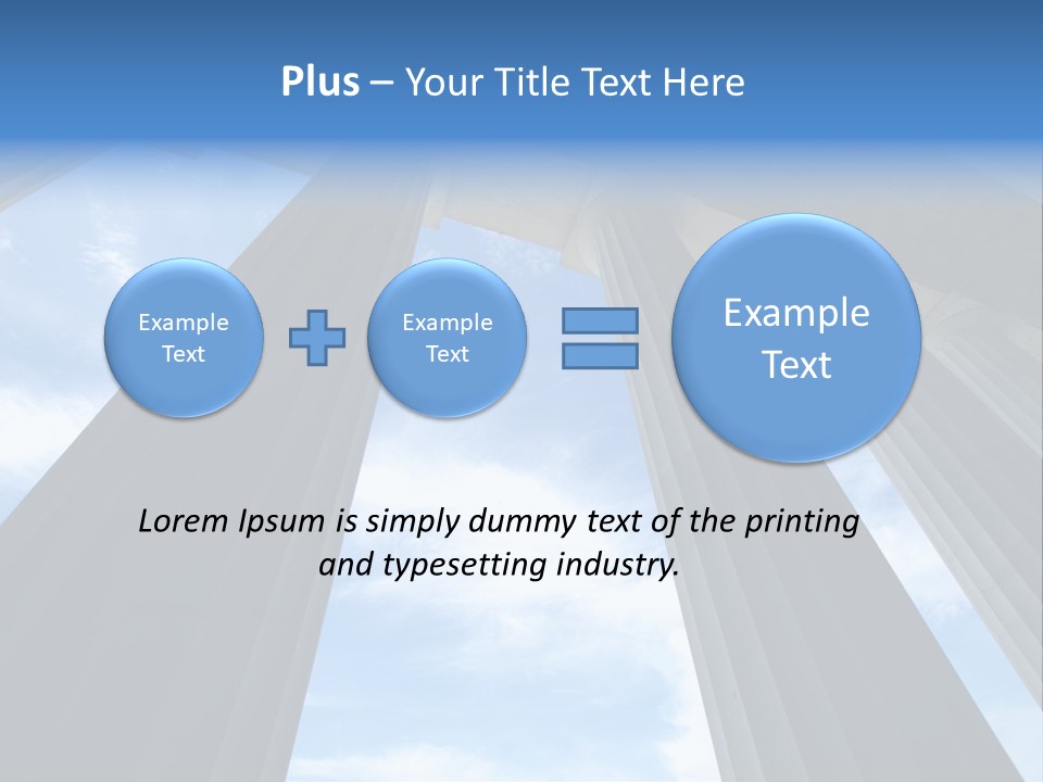 Cloud Building Tall PowerPoint Template