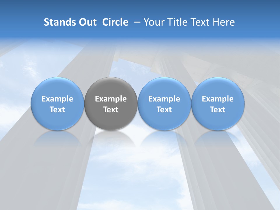 Cloud Building Tall PowerPoint Template