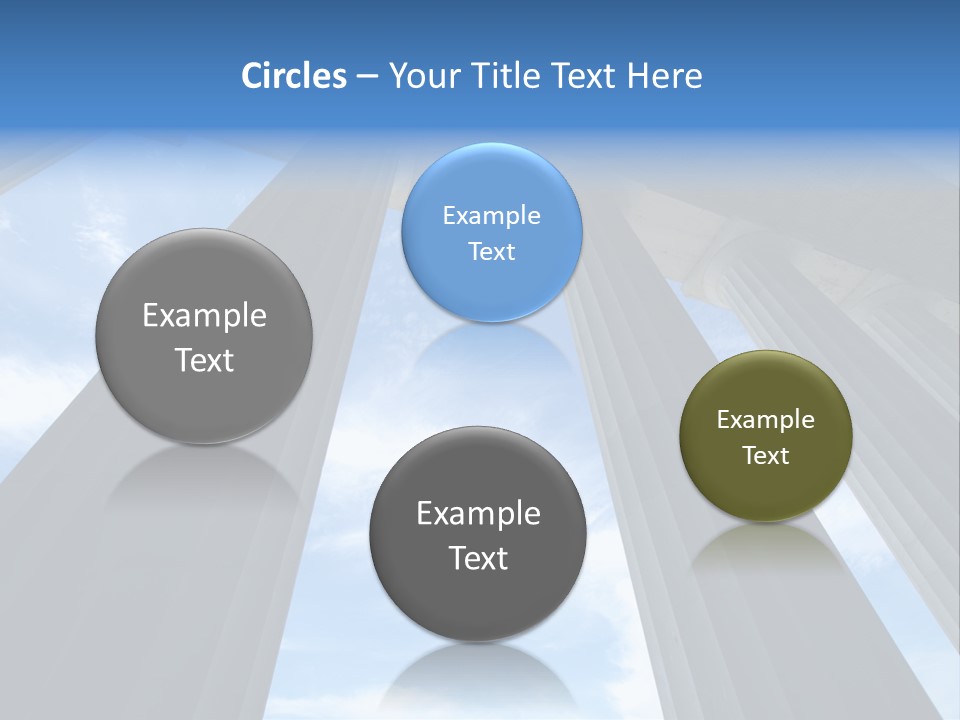 Cloud Building Tall PowerPoint Template