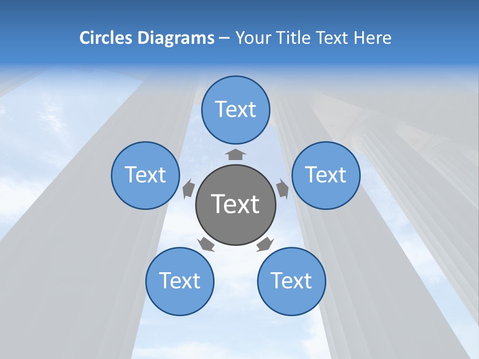 Cloud Building Tall PowerPoint Template