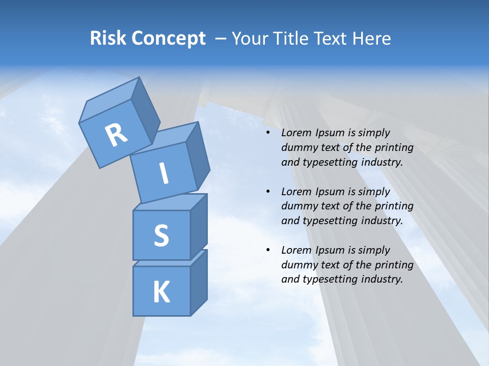 Cloud Building Tall PowerPoint Template