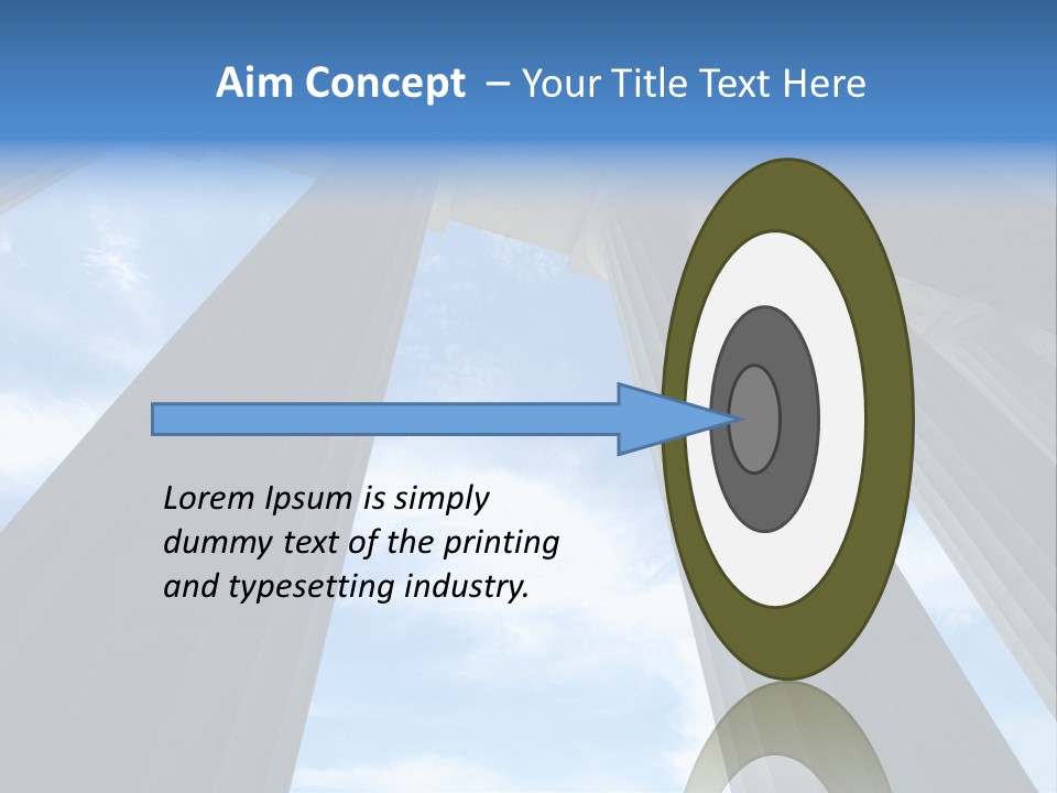 Cloud Building Tall PowerPoint Template