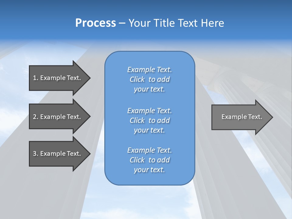 Cloud Building Tall PowerPoint Template