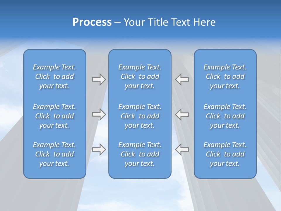 Cloud Building Tall PowerPoint Template