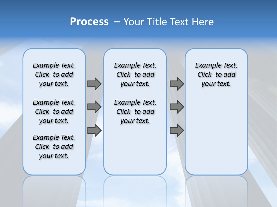 Cloud Building Tall PowerPoint Template