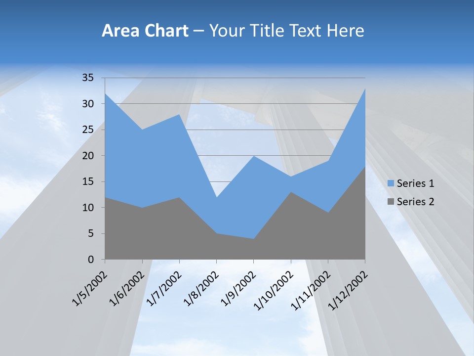 Cloud Building Tall PowerPoint Template