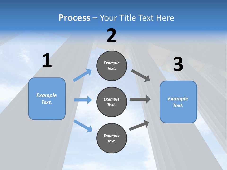 Cloud Building Tall PowerPoint Template