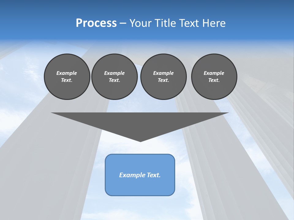 Cloud Building Tall PowerPoint Template