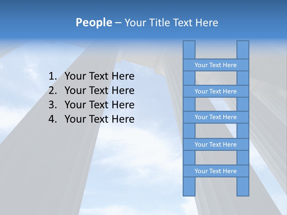 Cloud Building Tall PowerPoint Template