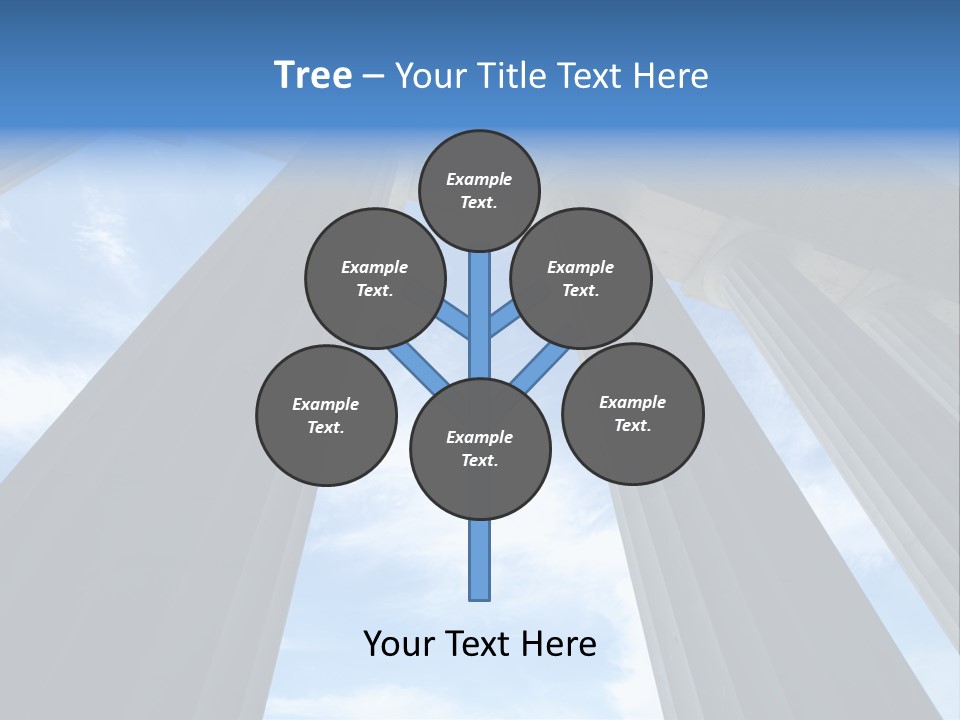 Cloud Building Tall PowerPoint Template