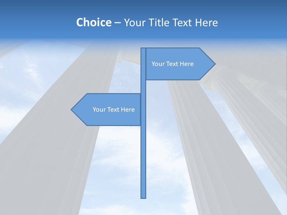 Cloud Building Tall PowerPoint Template
