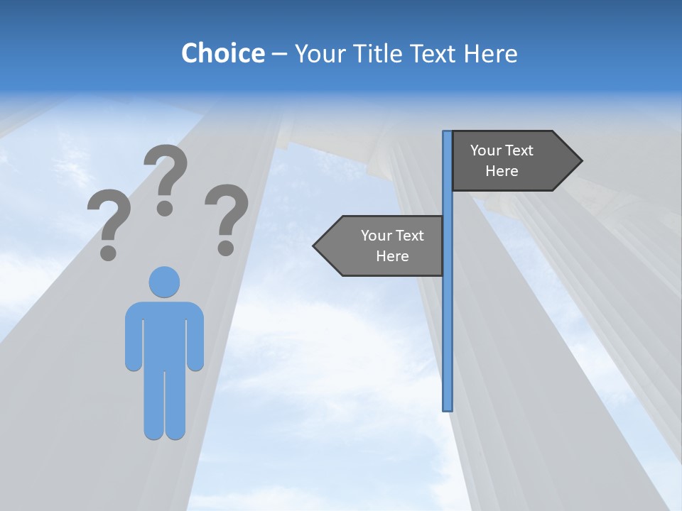 Cloud Building Tall PowerPoint Template