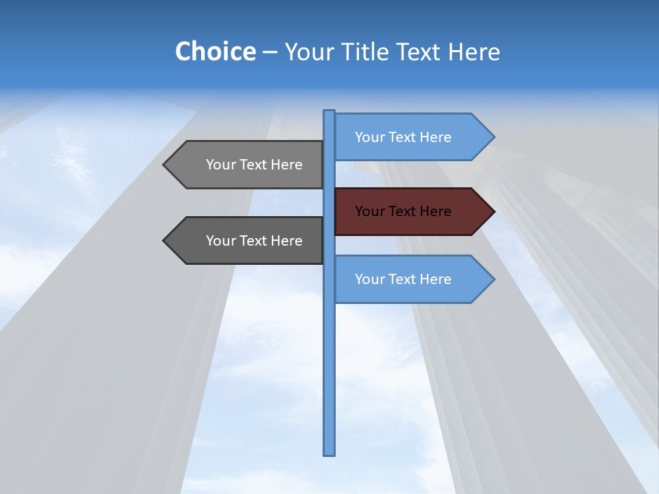 Cloud Building Tall PowerPoint Template
