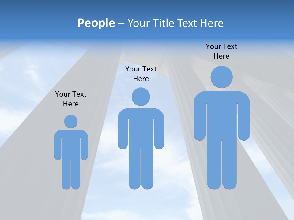 Cloud Building Tall PowerPoint Template