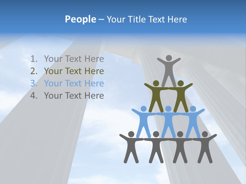 Cloud Building Tall PowerPoint Template