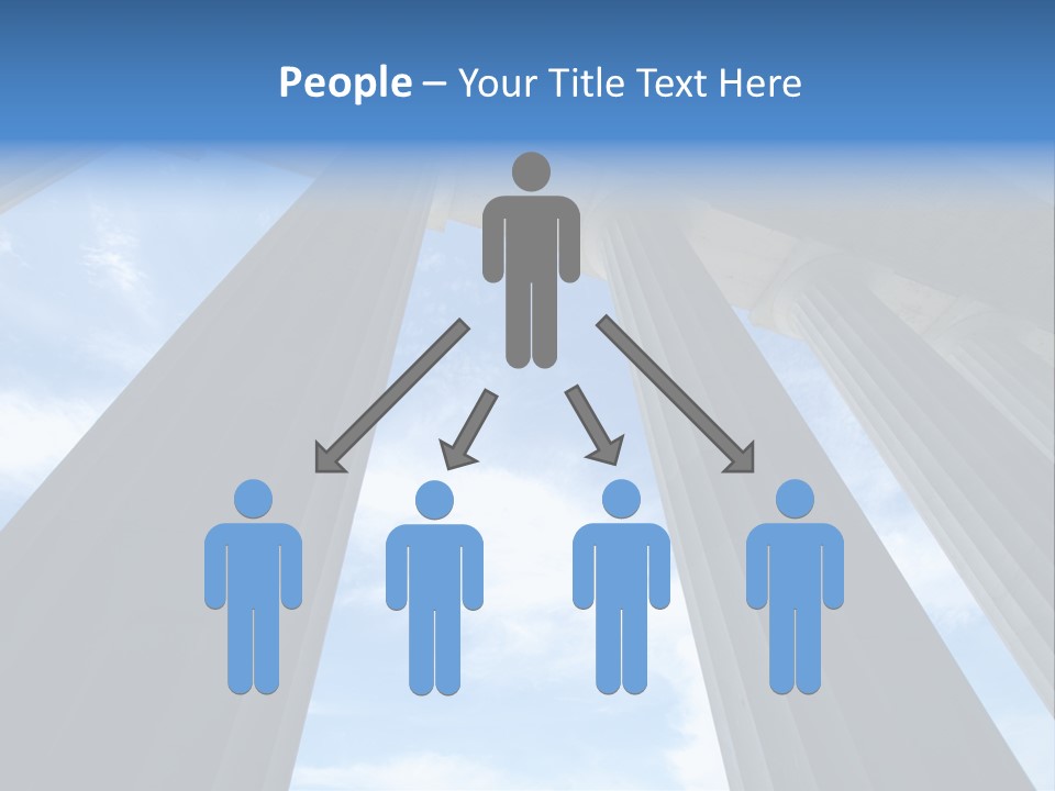 Cloud Building Tall PowerPoint Template